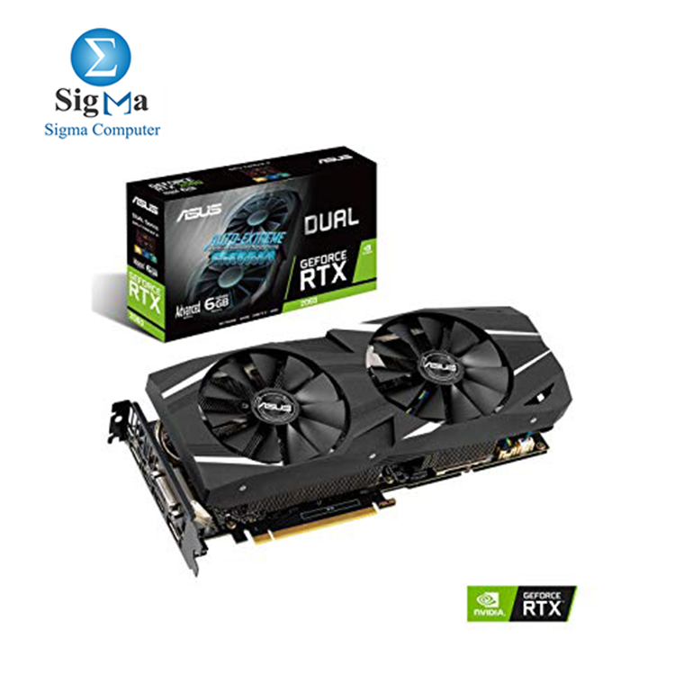 ASUS Dual GeForce RTX    2060 Advanced edition 6GB GDDR6 with the all-new NVIDIA Turing    GPU architecture