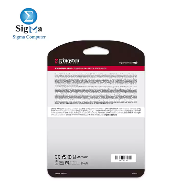 Kingston 1TB A2000 M.2 2280 Nvme Internal SSD PCIe Up to 2000MB S with Full Security Suite SA2000M8 1000G