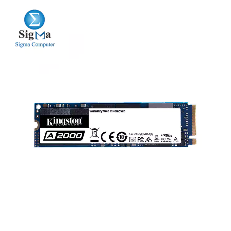 Kingston 1TB A2000 M.2 2280 Nvme Internal SSD PCIe Up to 2000MB/S with Full Security Suite SA2000M8/1000G