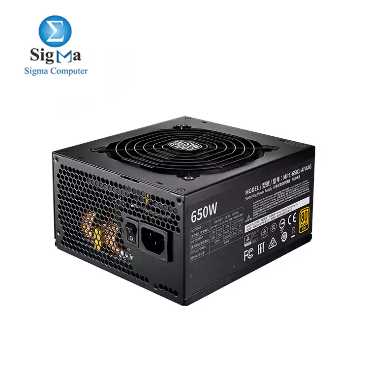 COOLER MASTER MWE 650W - V2 FULL MODULAR 80 PLUS GOLD ATX POW00ER SUPPLY UNIT