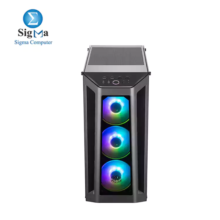 Cooler Master MasterBox MB530P ATX Mid-Tower w/ 3 x Tempered Glass Panel, Front Side Mesh Intakes & 3 x 120mm Addressable RGB Fans w/ARGB Controller