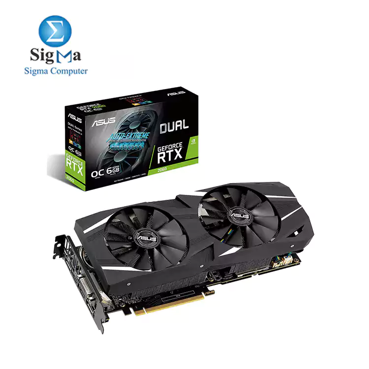 ASUS Dual RTX 2060 Overclocked 6G VR Ready Gaming Graphics Card
