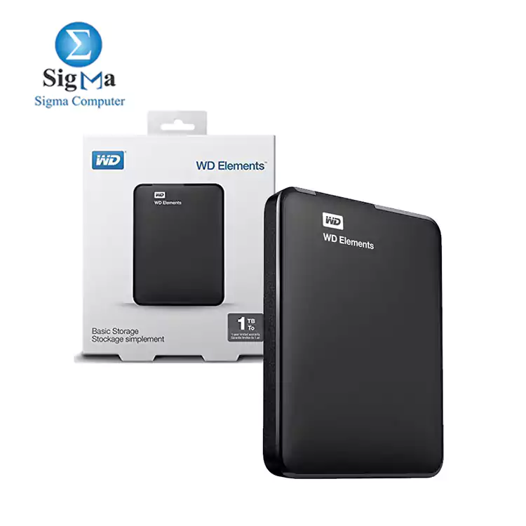 WD 1TB Elements Portable Storage USB 3.0 Model WDBUZG0010BBK-WESN Black