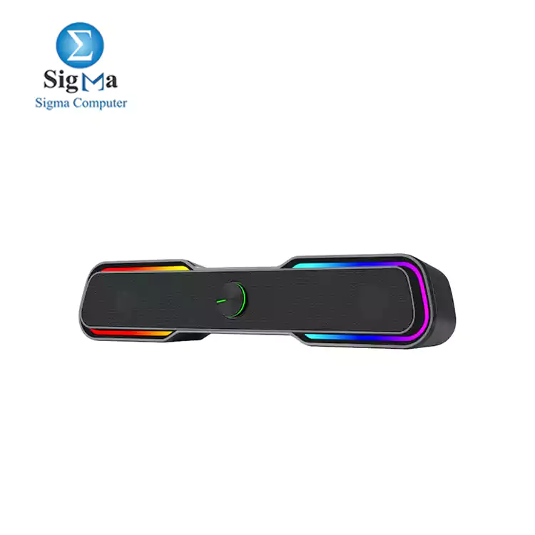 T-DAGGER T-TGS600 2 X 3W|3.5MM|RGB SOUNDBAR – BLACK