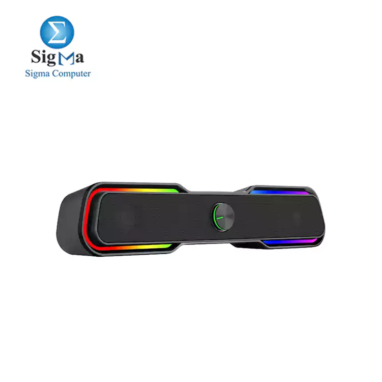 T-DAGGER T-TGS600 2 X 3W|3.5MM|RGB SOUNDBAR – BLACK