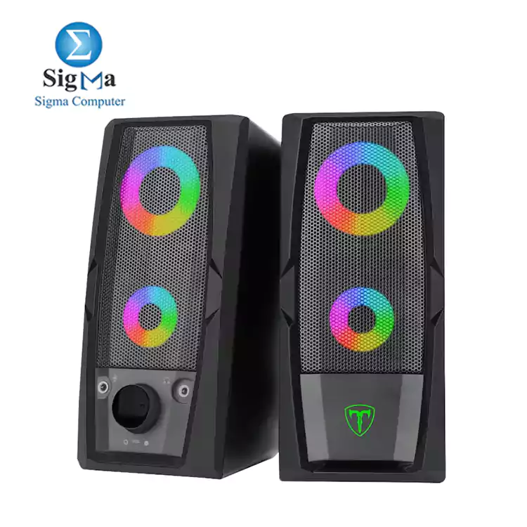 T-Dagger T-TGS550 2 x 3W|3.5mm|RGB Speakers – Black