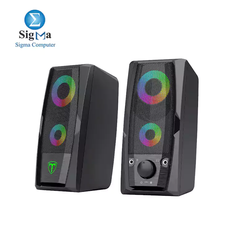 T-Dagger T-TGS550 2 x 3W 3.5mm RGB Speakers     Black