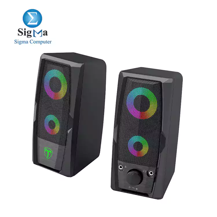 T-Dagger T-TGS550 2 x 3W|3.5mm|RGB Speakers – Black