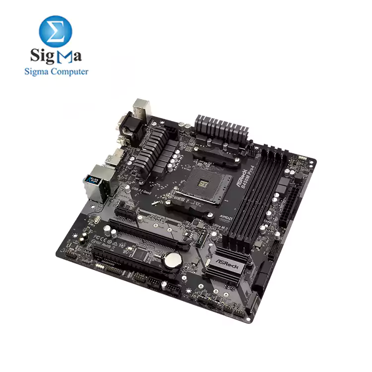 ASRock B450M PRO4 Micro ATX Motherboard 