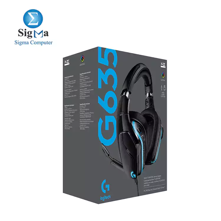 Logitech G635 7.1 Surround Sound LIGHTSYNC Gaming Headset