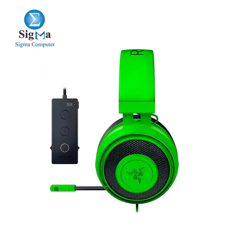 Razer Kraken Tournament Edition -Wired Gaming Headset with USB Audio Controller-GREEN