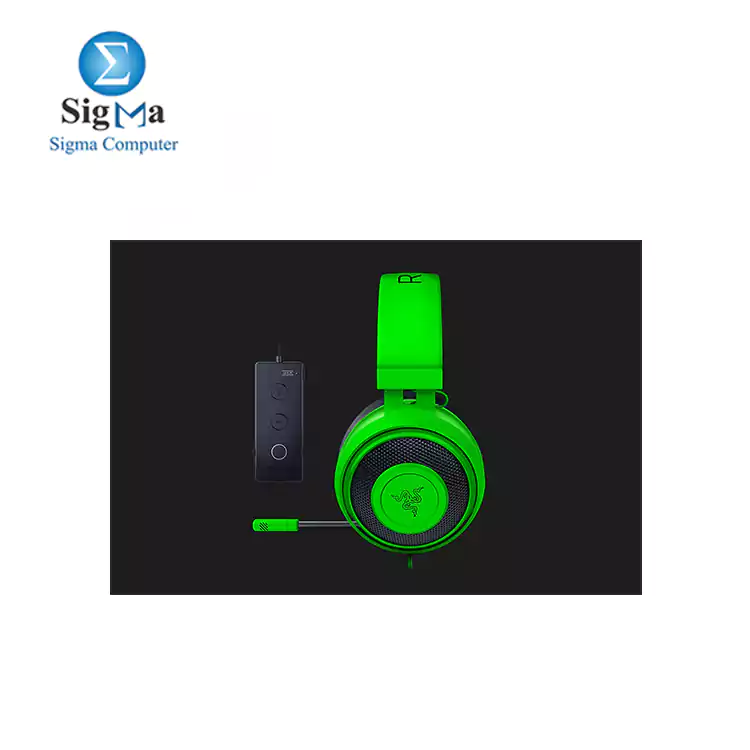 Razer Kraken Tournament Edition -Wired Gaming Headset with USB Audio Controller-GREEN