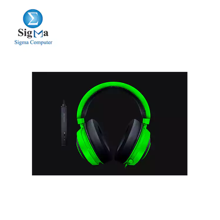 Razer Kraken Tournament Edition -Wired Gaming Headset with USB Audio Controller-GREEN