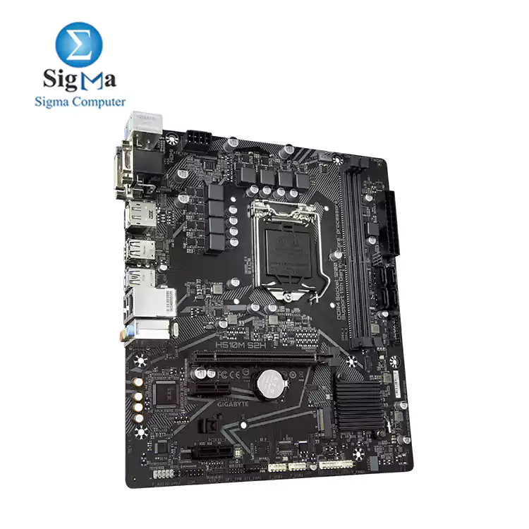 Intel® H510M S2H Ultra Durable Motherboard with 6+2 Phases Digital VRM, PCIe 4.0* Design, Realtek 8118 Gaming LAN, 4 Display Interfaces Support , Anti-Sulfur Resistor,  Smart Fan 6