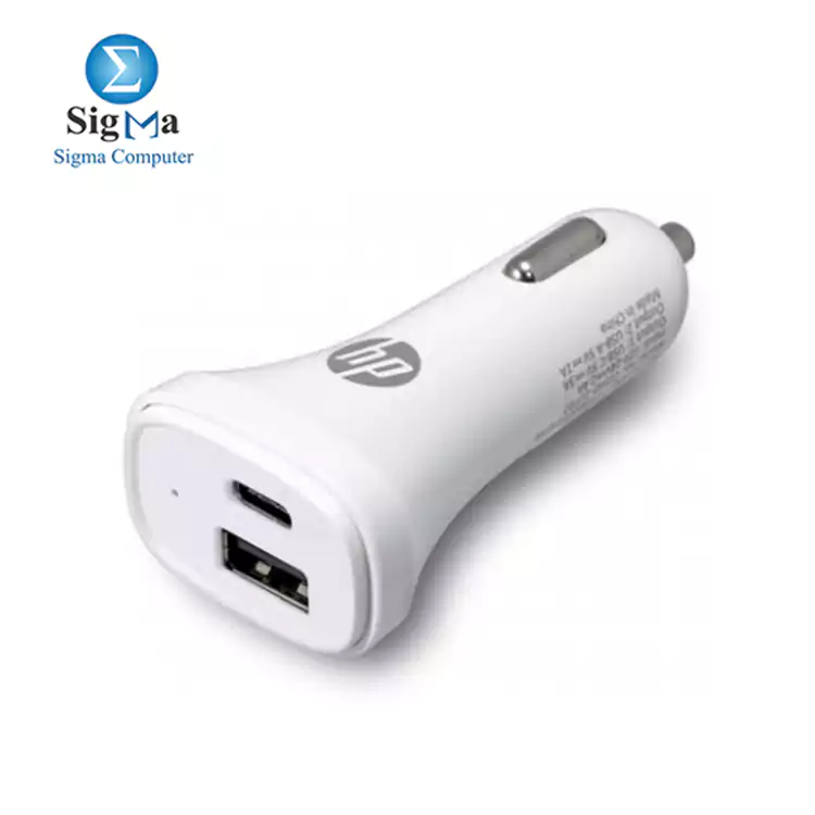 HP Car Charger USB-C & USB-A 4.0A WHITE