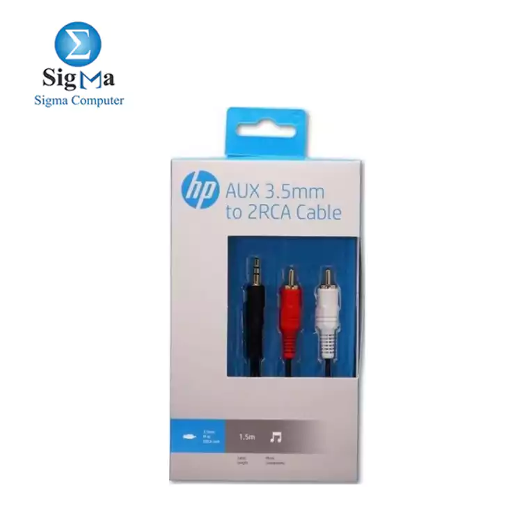 HP AUX 3.5mm to 2RCA Cable 3.0 m