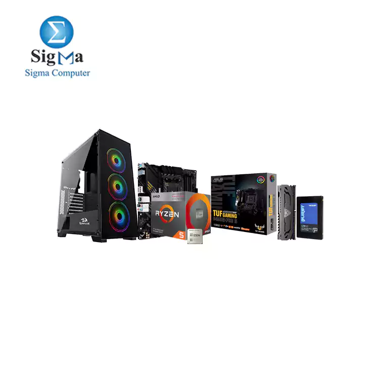 BUNDLE B450M-PRO S - Ryzen 5 PRO 4650G - DDR4 8GB 3200MHz - SSD 120GB SATA III - Case GC-618   600w