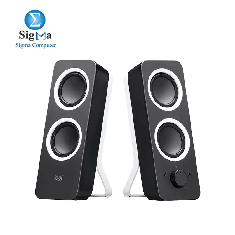 Logitech Multimedia Speakers Z200 with Stereo Sound-BLACK