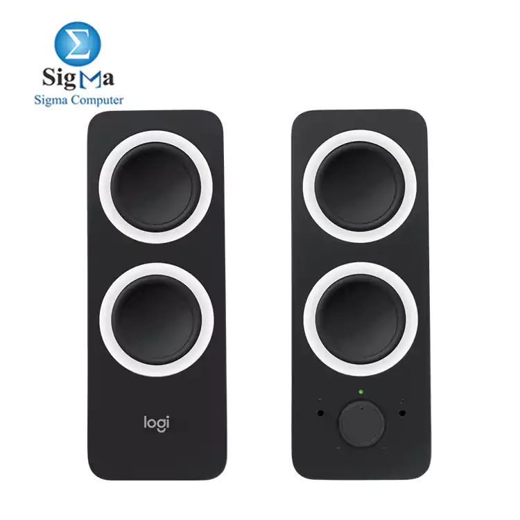 Logitech Multimedia Speakers Z200 with Stereo Sound-BLACK