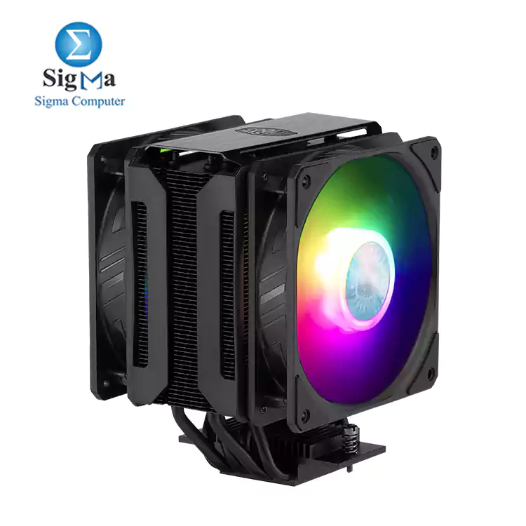 COOLER MASTER MASTERAIR MA612 STEALTH ARGB  Dual fan  6 Heat Pipes-1800 RPM