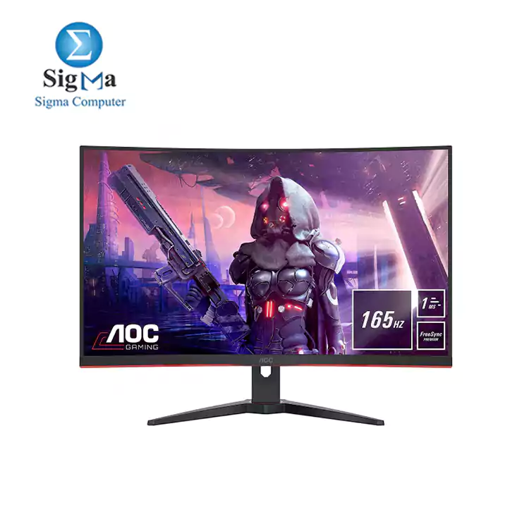 Monitor AOC CQ32G3SE 32 Inch Gaming Monitor 2560 x 1440  165Hz VA  1 MS CURVE GSYNC Compatible