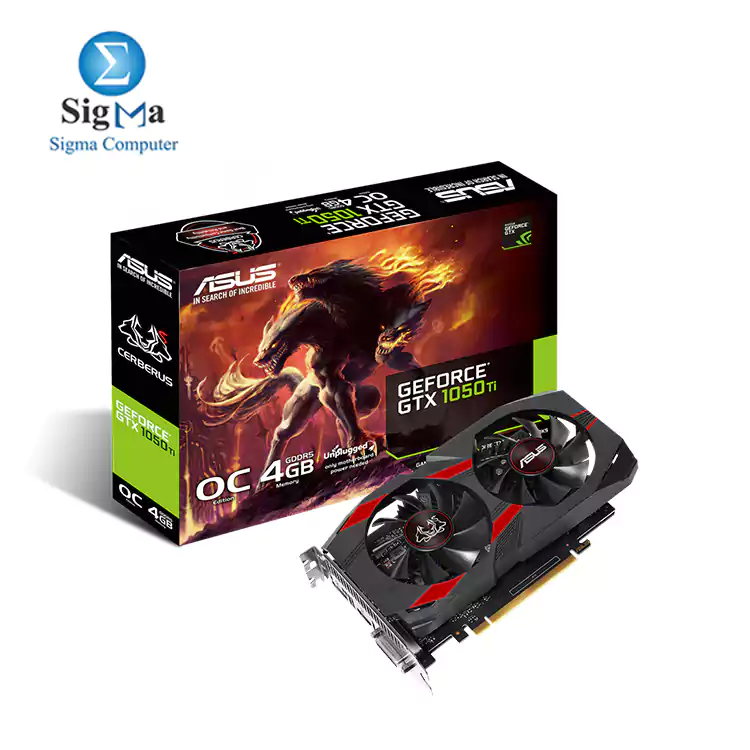 ASUS Cerberus GeForce® GTX 1050 Ti OC Edition 4GB GDDR5