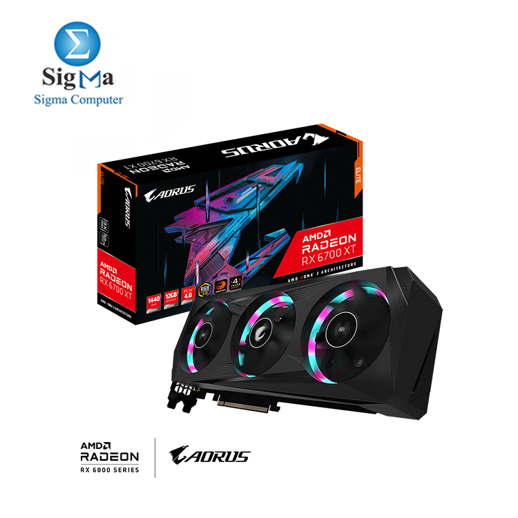 GIGABYTE AORUS Radeon™ RX 6700 XT ELITE 12G