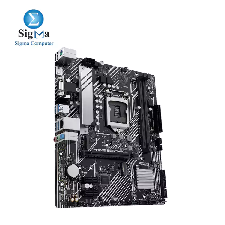 Intel   B560  LGA 1200  mATX motherboard with PCIe   4.0  two M.2 slots  8 power stages  Intel   1 Gb Ethernet  HDMI  D-Sub  rear USB 3.2 Gen 1  TPM header RGB header