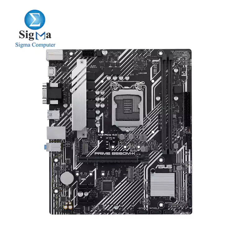 Intel® B560 (LGA 1200) mATX motherboard with PCIe® 4.0, two M.2 slots, 8 power stages, Intel® 1 Gb Ethernet, HDMI, D-Sub, rear USB 3.2 Gen 1, TPM header,RGB header