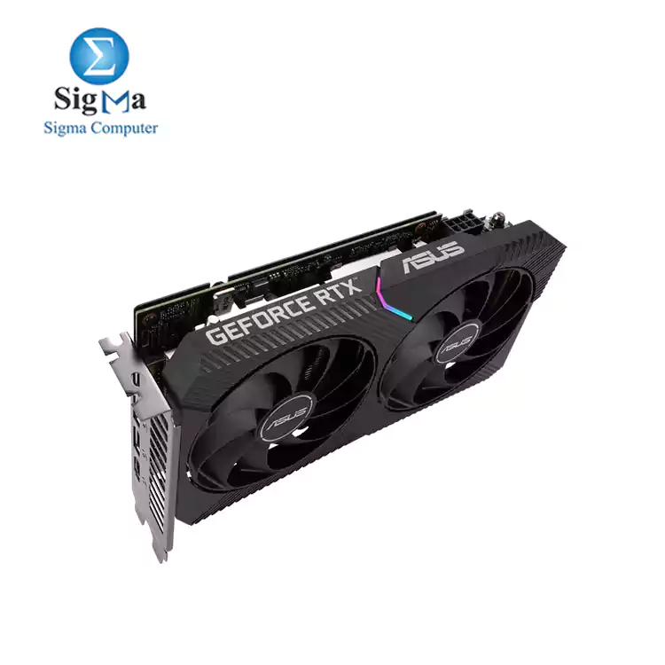 ASUS Dual GeForce RTX 3060 OC Edition 12GB GDDR6, 1867 MHz Boost Clock, 3584 CUDA Cores, 192-bit, 15 Gbps, 1x HDMI 2.1, 3x DP 1.4a, 650W PSU, 1x 8-pin, 2-slot design