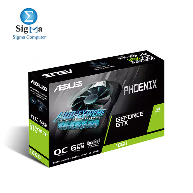 ASUS Phoenix GeForce® GTX 1660 OC edition 6GB GDDR5