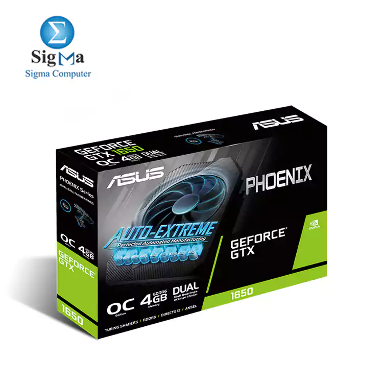 ASUS Phoenix GeForce® GTX 1650 OC edition 4GB GDDR6