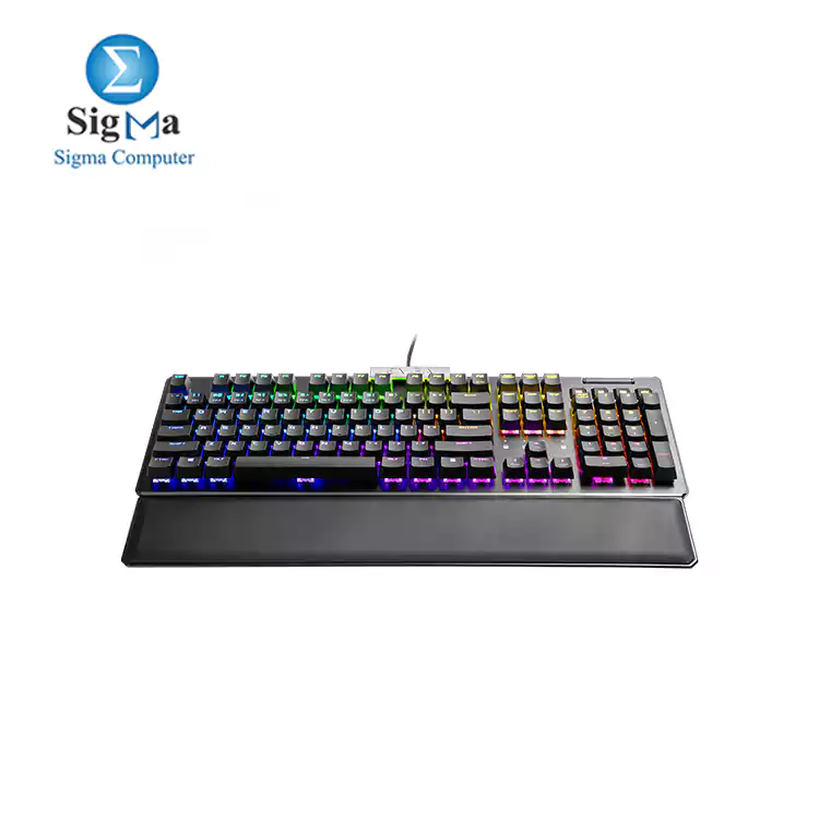 EVGA Z15 RGB Gaming Keyboard  RGB Backlit LED  Hot Swappable Mechanical Kailh Speed Silver Switches  Linear 