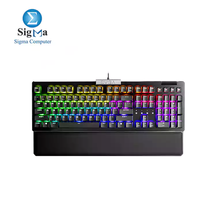 EVGA Z15 RGB Gaming Keyboard  RGB Backlit LED  Hot Swappable Mechanical Kailh Speed Silver Switches  Linear 