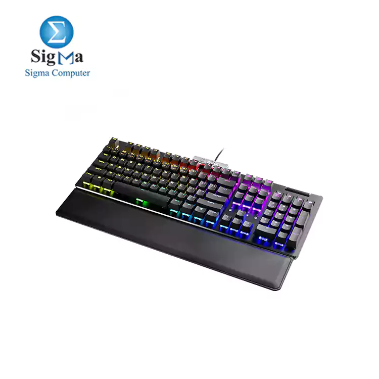 EVGA Z15 RGB Gaming Keyboard  RGB Backlit LED  Hot Swappable Mechanical Kailh Speed Silver Switches  Linear 