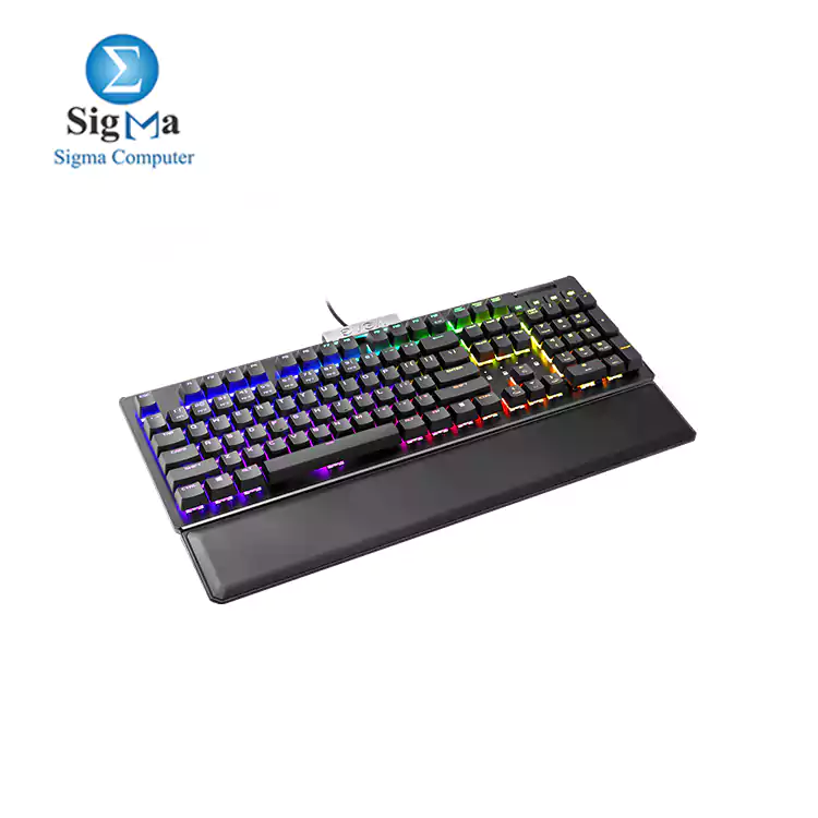 EVGA Z15 RGB Gaming Keyboard  RGB Backlit LED  Hot Swappable Mechanical Kailh Speed Silver Switches  Linear 