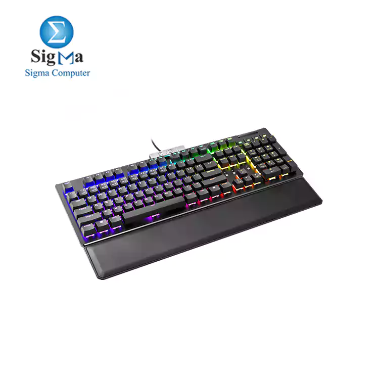 EVGA Z15 RGB Gaming Keyboard, RGB Backlit LED, Hot Swappable Mechanical Kailh Speed Silver Switches (Linear)