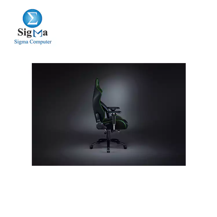 Razer Iskur - Black   Green Gaming Chair with Built-in Lumbar Support