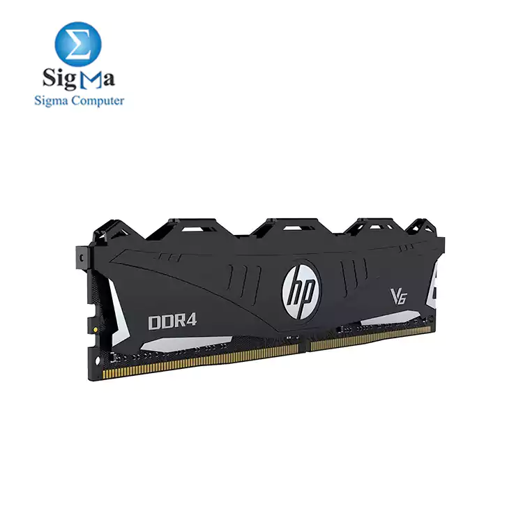 HP V6 DDR4 8GB 3200Mhz CL16 Desktop Gaming Memory with Heatsink BLACK