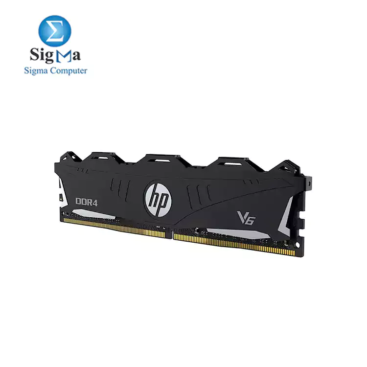 HP V6 DDR4 8GB 3200Mhz CL16 Desktop Gaming Memory with Heatsink BLACK