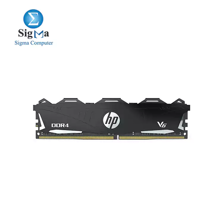 HP V6 DDR4 8GB 3200Mhz CL16 Desktop Gaming Memory with Heatsink BLACK