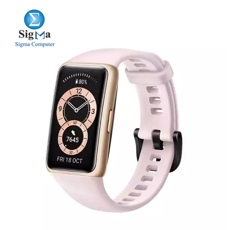 HUAWEI Band 6 Sakura Pink All-Day SpO2 Monitoring1   FullView Display   2-Week Battery Life