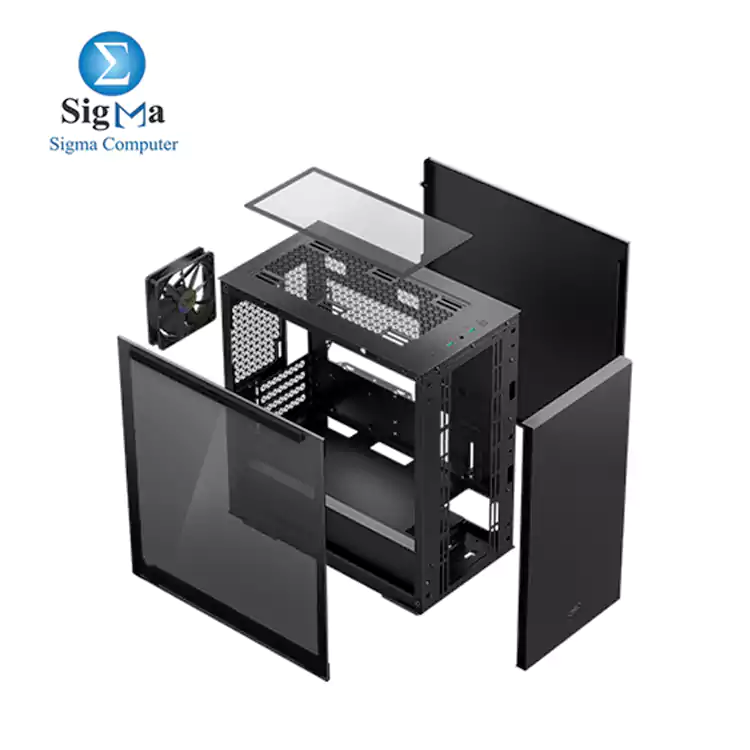 DEEPCOOL MACUBE 110 Micro ATX Case with Full-Size-black 