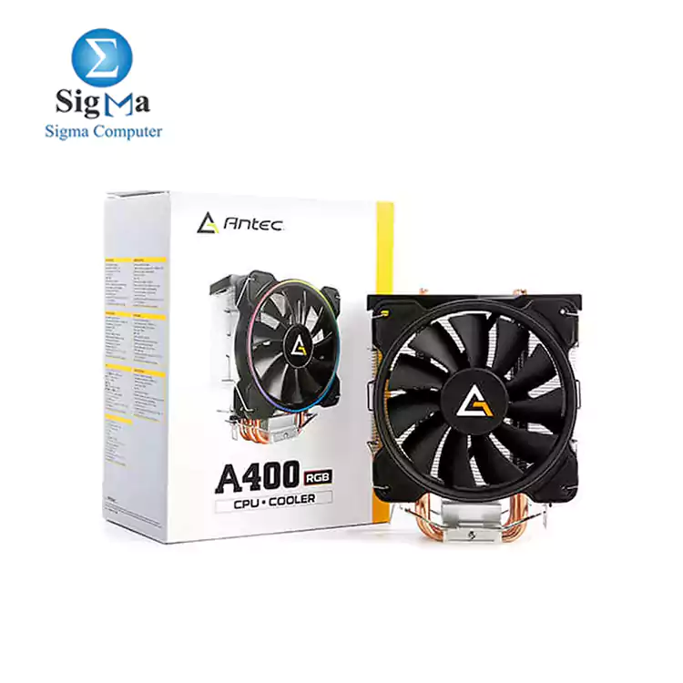 Antec CPU Cooler  A400 RGB  4-Pin Connector PWM Silent Fan