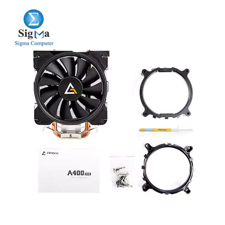 Antec CPU Cooler, A400 RGB, 4-Pin Connector PWM Silent Fan