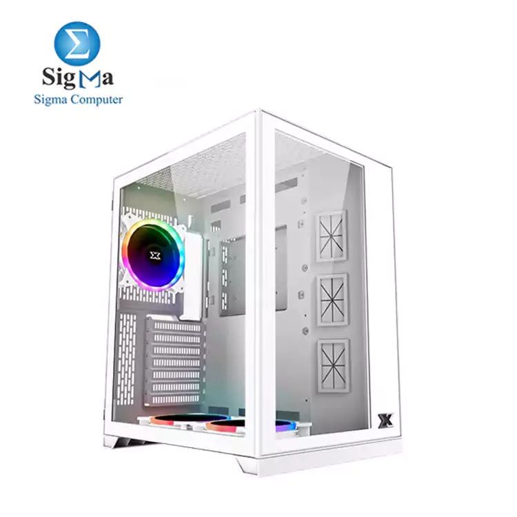 XIGMATEK AQUARIUS S ARCTIC ARGB WHITE MID TOWER CASE 