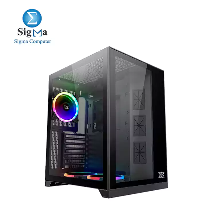 XIGMATEK AQUARIUS S ARCTIC ARGB BLACK MID TOWER CASE