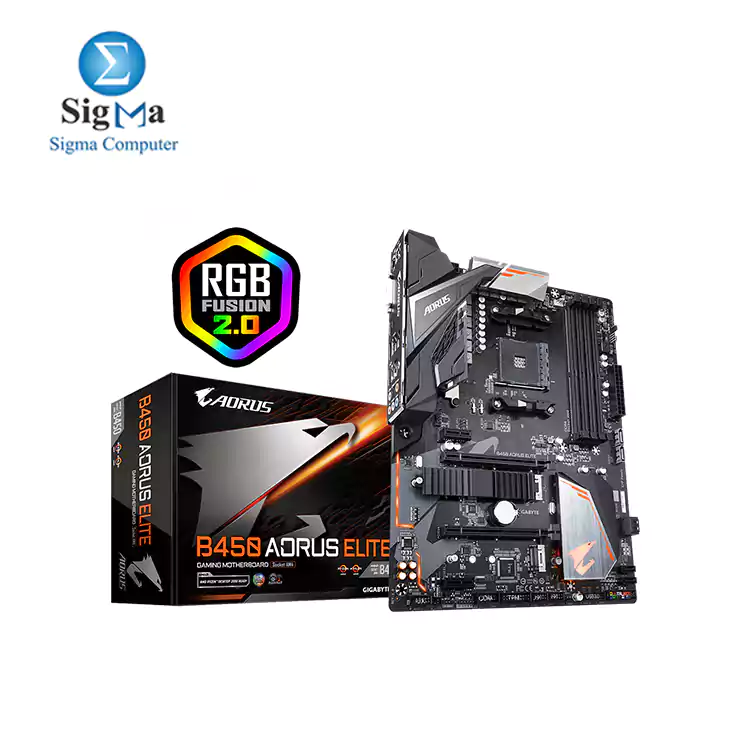 GIGABYTE AORUS B450  ELITE AM4 AMD Motherboard with Hybrid Digital PWM