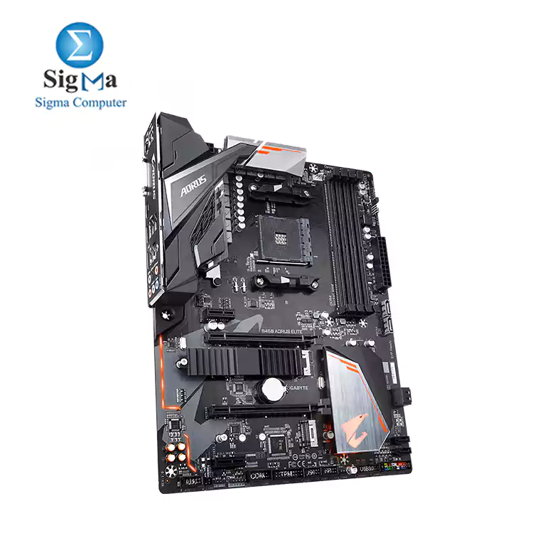 GIGABYTE AORUS B450  ELITE AM4 AMD Motherboard with Hybrid Digital PWM