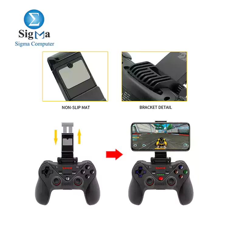 Redragon CERES G812 Wireless Gamepad Surpport Bluetooth android   IOS Gaming Controller Joystick for TV set-top box PS4